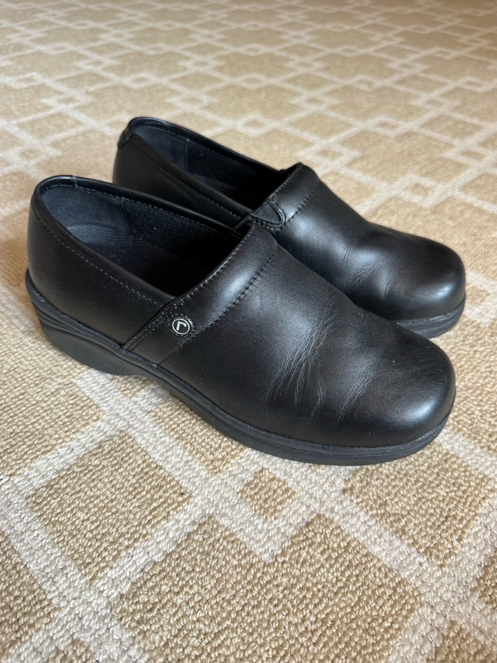 Rockport Works Leather Slip Resistant Work Clogs Utility Shoes Black Size 8.5 - Picture 11 of 11